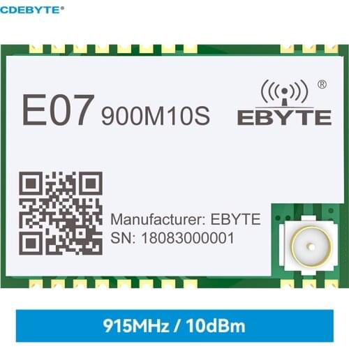 5PCS E07-900M10S CC1101 Wireless RF Module SPI 10dBi 1.5km IPEX Stamp Hole Antenna Types RSSI LQI Long Transmission Distance IoT