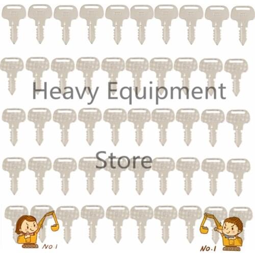 50Pcs 393 18510-63720 18510-63620 Ignition Start Starter Key For Kubota M Series Tractors Models M4900 M5700