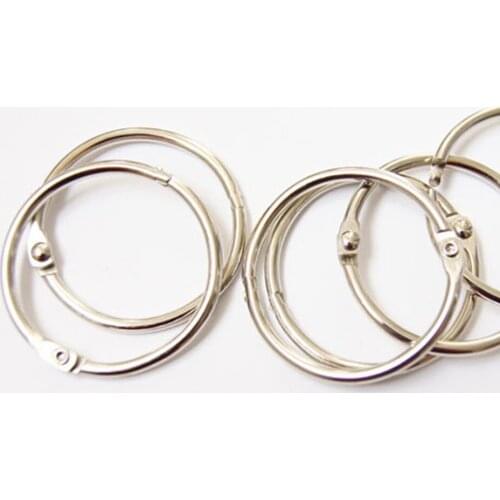 Drapery Clip Rings Binding Iron ring Hoop Ring Removable Round Hoop Loose Leaf Photo Albums 15mm-60mm 50pcs