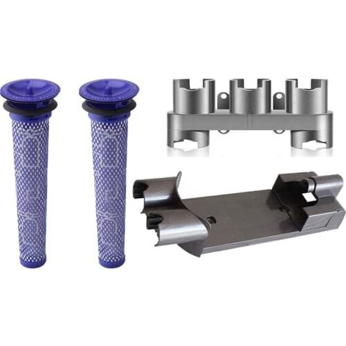 Promotion!1 Wall Mount Bracket 1 Vacuum Cleaner Organizer Accessories 2 Pre Filters,for Dyson V7 V8 Series Handheld Vacuum Clean