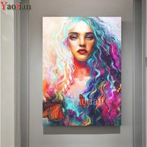 DIY Diamond Painting Beauty Butterfly 5D Full Square/Round Diamonds Embroidery Puzzle Craft Kit Rhinestone Decorations Home Gift