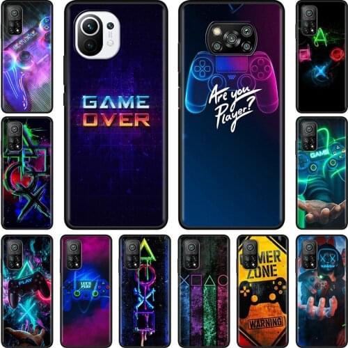 I Love Play Game For Xiaomi Mi Poco X3 NFC 10T Pro Note 10 Lite 9T Soft Phone Bumper Case M3 11 F3 CC9e F1 Shockproof Cover Fall