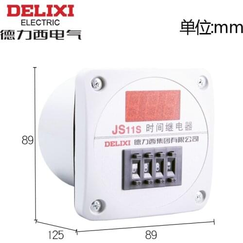 DELIXI Digital Time Relay Timer Switch JS11S 0.01S-9999H 220V 380V 3 4 Digits