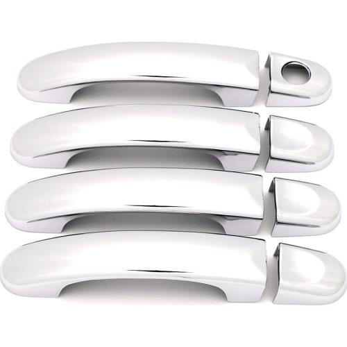 For Volkswagen VW Touran Caddy 2003 2015 Chrome Exterior Side Door Handle Cover Moulding Trim Frame Bezel 2006 2007 2013 2014
