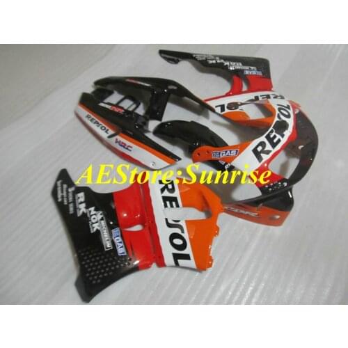 Motorcycle Fairing kit for HONDA CBR900RR 89396 97 CBR 900RR 1996 1997 CBR 900 ABS Red orange black Fairings set+gifts HA13