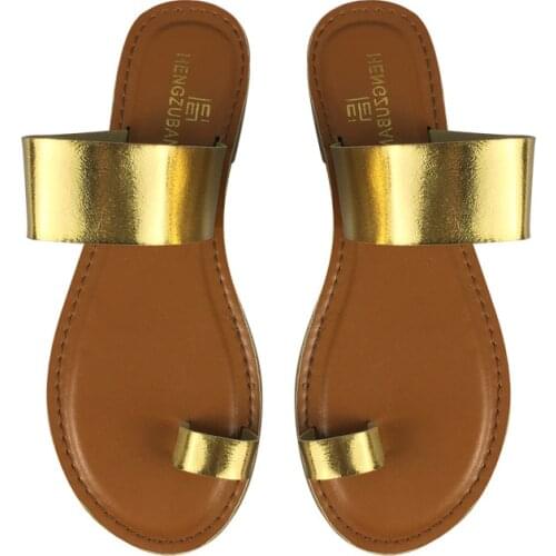 Fashion Sexy Set Toe Roman Style Flat Solid Color 2021 Summer New Style Outdoor Female Slippers Plus Size 41 Women Beach Slipper