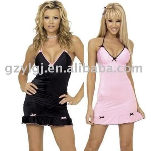 Wholesale Free shipping Sexy Lingerie Club Wear Bs-8957 Black ,Pink baby doll One Size