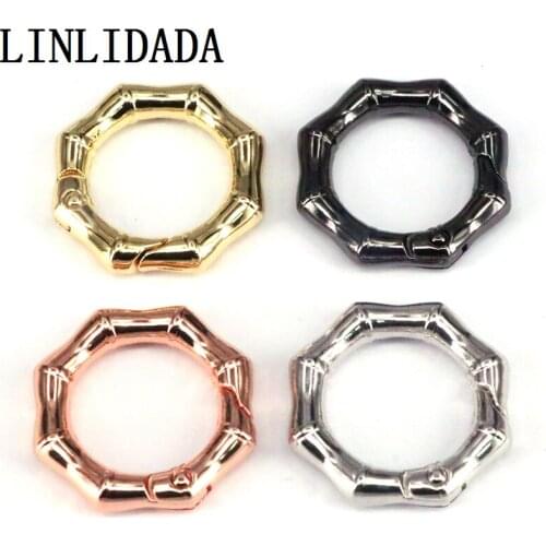 10Pcs High Quality O Ring Spring Clasp, Octagon Easy open Spring Gate, Spring Gate for Bags Key Chain Jewelry Making,29mm