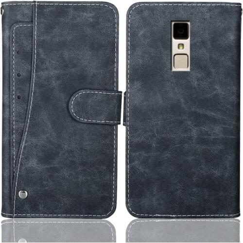 Luxury Wallet SANTIN KE1 Case 5.25" Vintage Flip Leather Phone Protective Cover For SANTIN KE1 Case With Front Card Slots