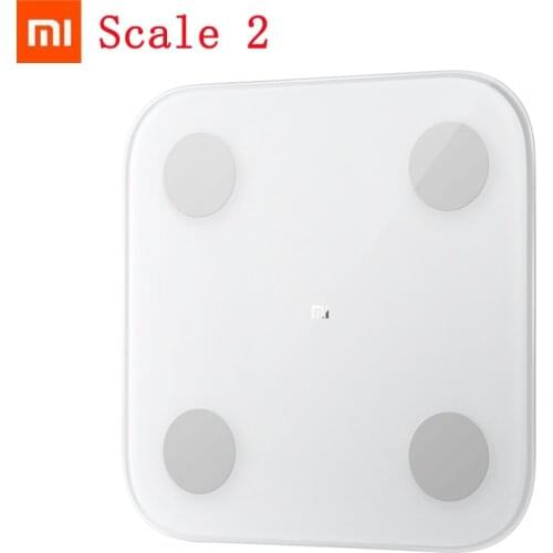 2019 Xiaomi 2.0 Smart bluetooth Body Fat Scale Balance Test Health Data Monitor LED Display Precision Body Fat Weight Scale Fit
