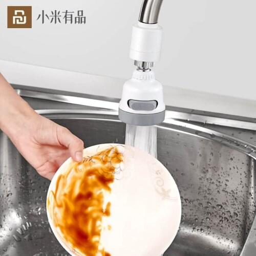 Youpin Faucet Nozzle 360 ° Rotating Kitchen Faucet Splash-proof 3 Gears Water Modes Faucet Booster Shower Filtered Faucet Smart