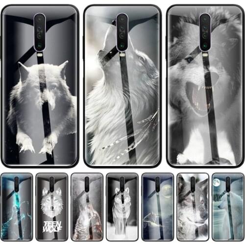 Girl and The Wolf Glass Phone Case for Xiaomi Redmi Note 9S 8 Mi Poco X3 NFC 9 7 8T 10T 9T 10 Lite K40 Pro 5G 9C 11 Cover