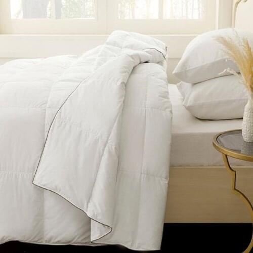 Super Soft Goose Down Double - Single - King Size Quilt 100% Made in Turkey Organic Cotton 90% Tickle 10% Back Feather