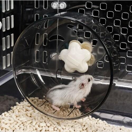 Acrylic Plastic Super Silent Roller Exercise Running Wheel Toy for Small Pets Hamster Guinea Pet Products