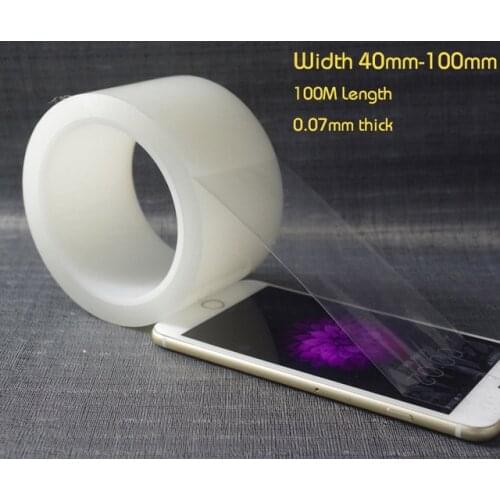 High Quality 95% transmittance 100 meters tape mobile phone LCD screen protector protective film tape for LCD separator