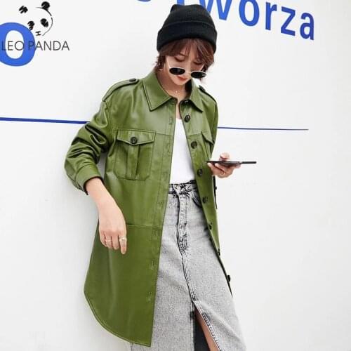 High Quality Genuine Sheepskin Leather Suede Coat 2020 Spring Autumn Women Suit Outerwear