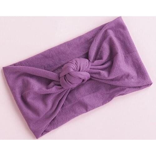 1pcs Newborn Baby Girls Knot Nylon Headbands Soft Stretchy Wide Turban Nylon Headwraps Toddler Infants Hair Accessories One Size