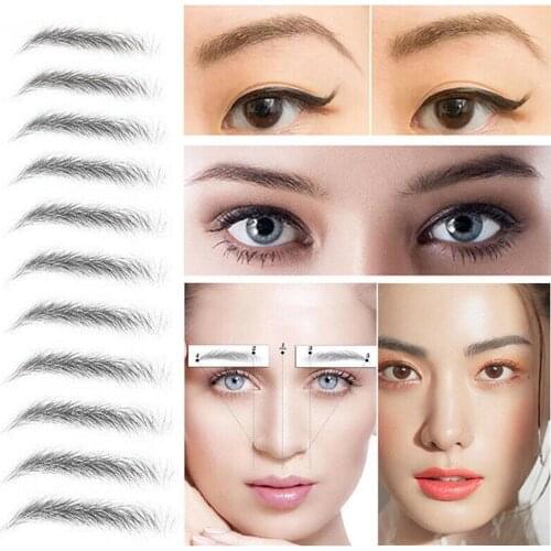 3D Eyebrow Sticker Bionic Brow Waterproof Tattoo Eye Patch Tools Natural Eyebrow Embroidery Brow Fake Makeup Eyebrow Lastin L4W0