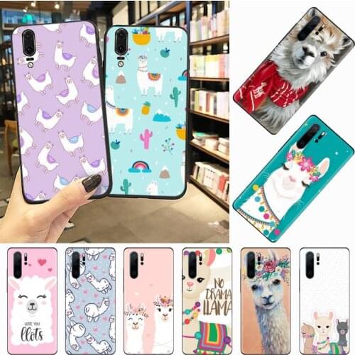 Lovely Lama Llama Alpacas Phone Cases For Huawei honor Mate P 10 20 30 40 Pro 10i 9 10 20 8 x Lite