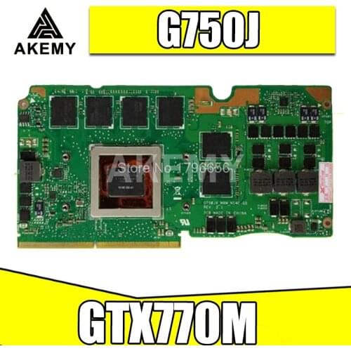G750JX Video Card REV2.0 GTX770 3GB For Asus G750J G750JX-MXM Laptop motherboard G750JX VGA CARD Graphic G750JX Video Card
