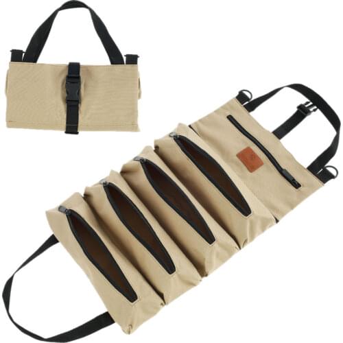 Hot Sale Roll Up Tool Bag Multifunction Wrenches Screwdriver Storage Pouch Tools Organizers Camo Printed Portable Container Bag