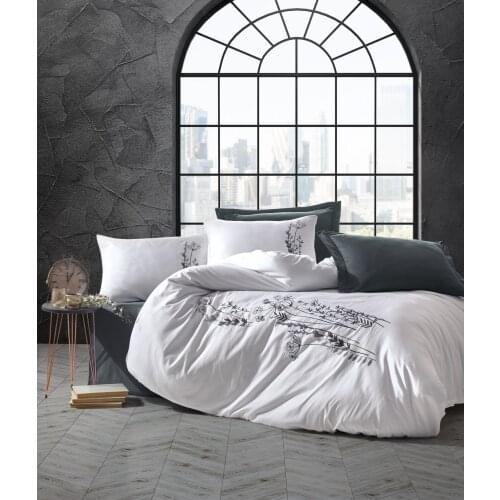 Cotton Box Turkey Double Duvet Duvet Cover Bed Sheet Pillowcase King Size Duvet Cover Bedding 100% Cotton Bedroom 6 Piece Nıccı