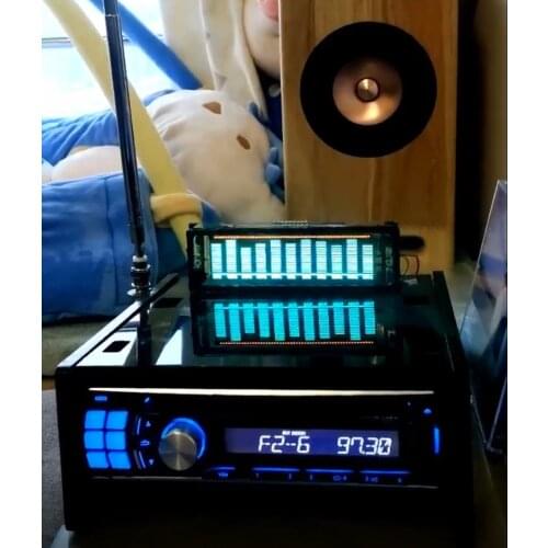 Music Spectrum Indicator VU Meter LED VFD Audio Audio VU Meter Amplifier Board Level Multimedia Display