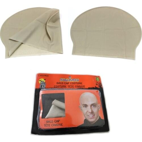 Skin head Monk Nun Bald Cap/wig Halloween Party Props Comedy Concert Film Movies Costume Dress Up Reusable Event Party Supplies