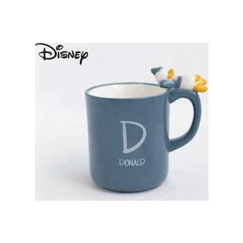 Disney Ceramic Water Cup Strawberry Bear Three-Eye Donald Duck Three-Dimensional Ceramic Breakfast Cup Shape Mug