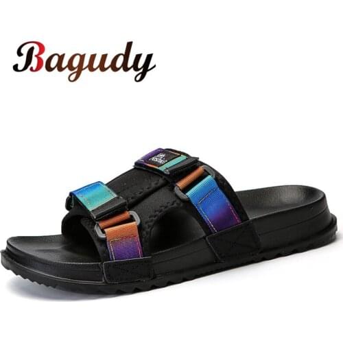 Summer Shoes Mens Sandals Breathable Canvas Slippers Casual Shoes Man Quality Fashion Design Beach Sandals Roman Water Shoes46