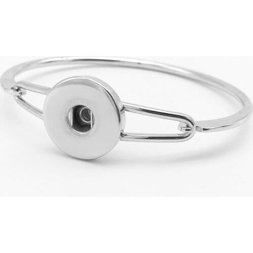 Copper Snap Charms Bangle for Women snap button bracelet (fit 18mm snaps) NF7533