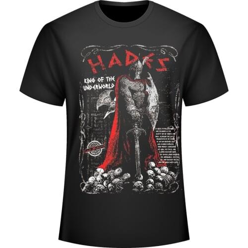 Fashion Design Ancient Greek King of The Underworld Hades Image T-Shirt. Summer Cotton Short Sleeve O-Neck Mens T Shirt New
