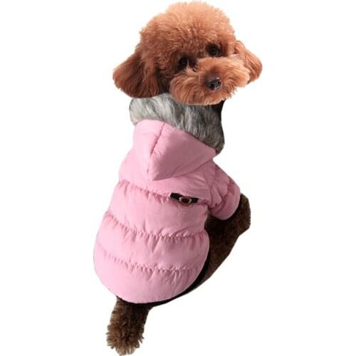 New Thickness Hooded Warm Jacket Winter Dog Clothes Pet Coat Clothing Warm Clothes For Dogs