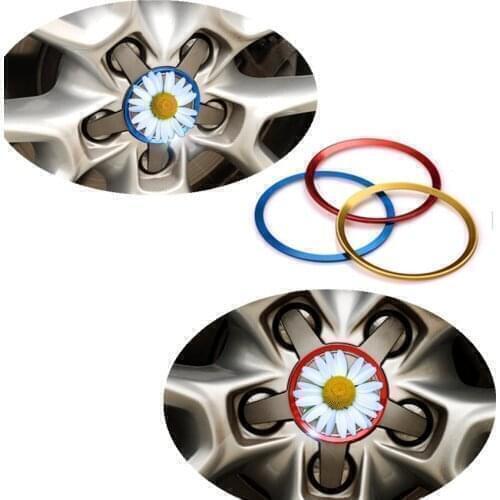 New 4pcs Car Wheel hub center decorative stickers fit for bmw f30 honda civic 2008 dacia logan renault laguna 3 hyundai tucson