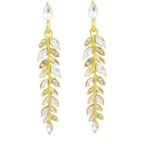 New Earrings Fashion Jewelry Full Crystal Ear Stud Wholesale Earrings Kolczyki Earrings For Women Pendientes Oorbellen