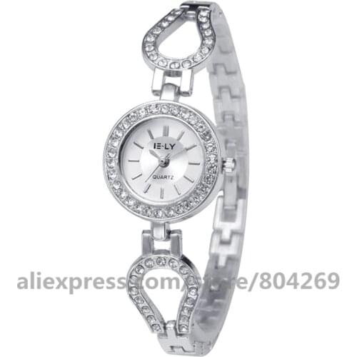 Wholesale E-LY 063 women bracelet watch hot fashion women quartz watches alloy lady hollow out bangles wristwatches