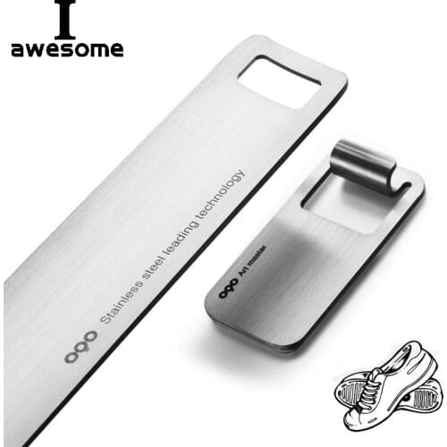 1 Pcs Professional Durable Handle Stainless Steel 59cm Metal Steel Silver Color Alloy Shoe Horn Lifter Long Shoespooner Shoehorn