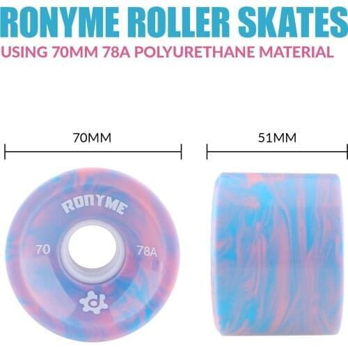 Ronyme 4 pieces ABEC-9 78A Skateboard Wheels High Performance PU Longboard Wheels Roller Wheels Replacement Wheels Accessories