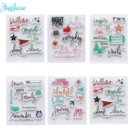 Symbol transparent clear stamps for Scrapbooking/Card Making/Stamps set stationery Kid Christmas Fun Party Supply Decorations