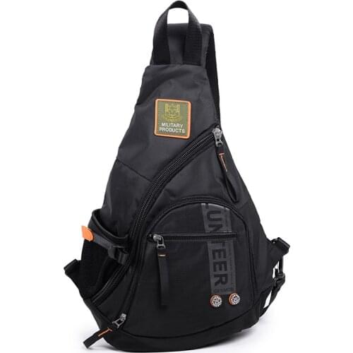 Norbinus Waterproof Oxford Nylon Men Messenger One Shoulder Rucksack Crossbody Bag Book Male Knapsack Sling Chest Back Pack Bags