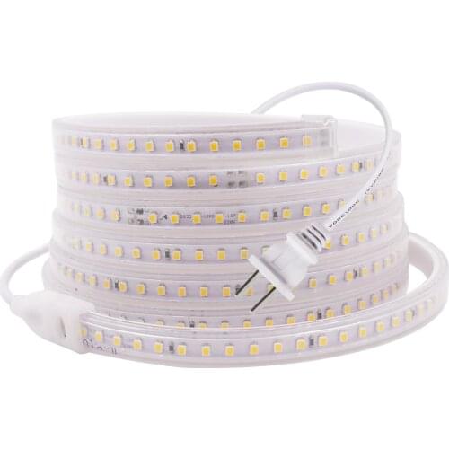 LED Strip Light US 110V Flexible Ribbon Tape Diode SMD2835 120LEDs/M Waterproof Outdoor Lighting Cuttable Led Strip Home Decor