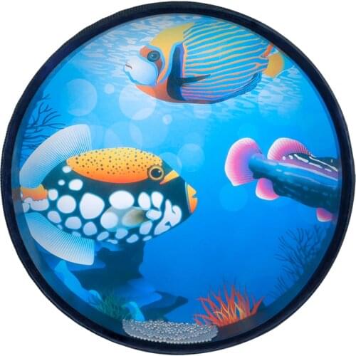 Wave Bead Ocean Drum Percussion Toy 10" Toddler Kids Musical Instrument