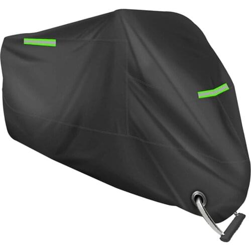 Universal All Seasons Motorcycle Protective Cover, Black for Engines Up to 96.5