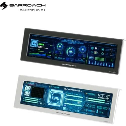 Barrowch FBEHD-01 External Expansion Display 8.8 Inch High Resolution LCD Screen For PC CPU Hardware Sync Temperature Monitor