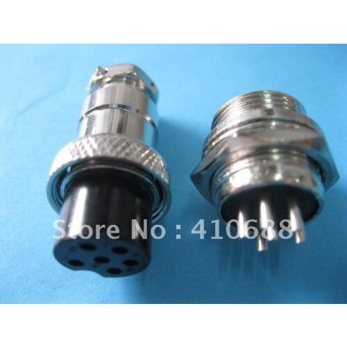 XLR Audio Cable Connector 6 Pin 16mm Chassis Moun 120 Pcs Per Lot Brand New Hot Sale