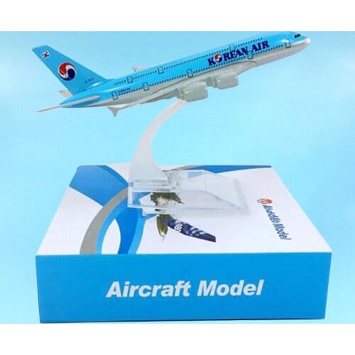 1:400 Airbus A380-800 Model Korean Air Airplanes Alloy Aircraft Plane Airliner Display Toy Kids Collection Adult Gift Souvenir