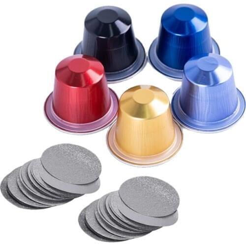 1000 Sets Refillable Coffee Capsule Cup Disposable Nespresso Pod for Nescafe Automatic Coffee Machine Food Package Cafe Supplies