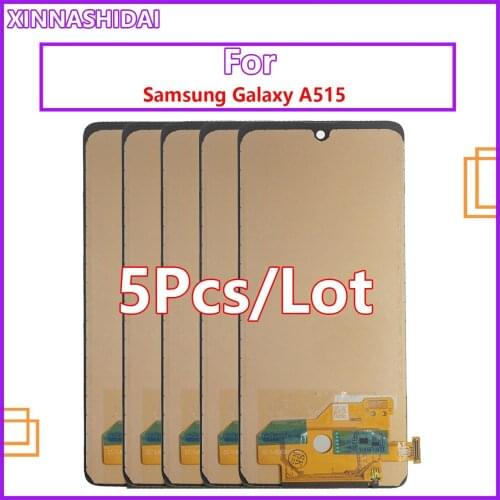 5PCS/AMOLED For Samsung Galaxy A51 A515 LCD Display A515F/DS A515FD A515 LCD Display Touch Screen Replacement A515F Display