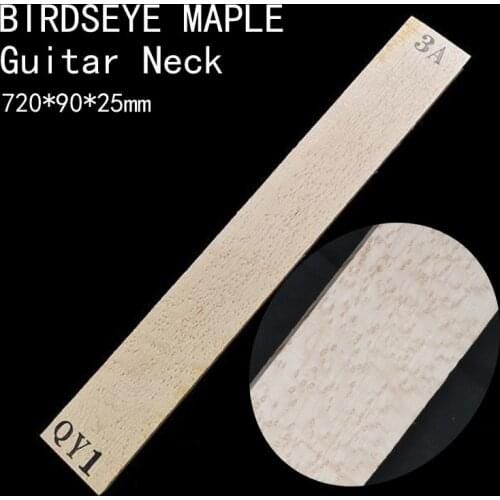 720*90*24mm BIRDSEYE MAPLE Guitar Neck High Quality Wood Electric guitar neck DIY Handmade Guitar Accessories