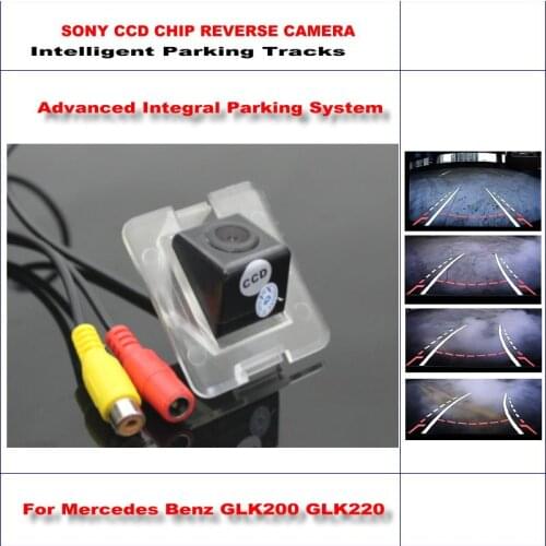 Car Rear Camera For Mercedes Benz GLK200/GLK220 2008-2012 Intelligent Parking Tracks Reverse Backup NTSC RCA AUX HD SONY CAM